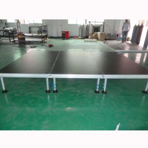 Portable Height Adjustable Professional Outdoor Aluminum Stage Platform with Easy Assembly Non-Slip Surface for DJ Events - Product Image 3