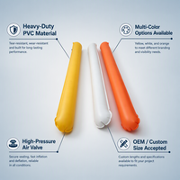 Bouée flottante gonflable en PVC robuste pour kayak, remplacement de ponton gonflable pour accessoires de canoë et bateau kayak