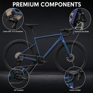 Bicicleta Eléctrica de Carretera Keyde con Motor de 250W, 36V SEN SAH, 2*12 Velocidades, Frenos de Disco Hidráulicos, Bicicleta Urbana para Aventura y Carreras - Product Image 4