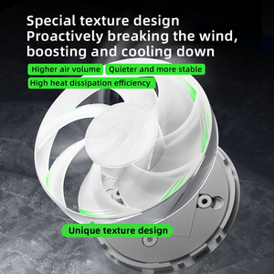 Мобильный охлаждающий вентилятор PIVA B3 25W для игр с цветной LED-подсветкой, полупроводниковый кулер для телефона с магнитным и вращающимся креплением для PUBG - Product Image 6