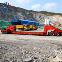 Lit bas garçon pont conteneur plat col de cygne pelle Transport semi-remorque camions lowbed camion remorques