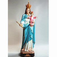 Vierge Marie Sculptures En Résine Catholicisme Madonna Fatima Statue En Fibre De Verre