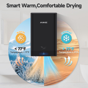 Secador de Manos para Baño de Uso Doméstico y Hotelero Ak282 |   Sensor automático compacto negro de 110 V, manos libres, fácil instalación, Ak2822 - Product Image 3