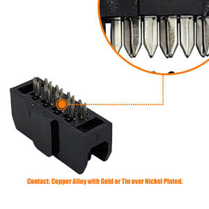 Conector IDC de 2.54 mm, 8 Pines, de Tres Piezas, Macho y Hembra - Product Image 4