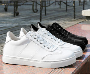 2025 TOP Vente en gros de baskets de marche pour hommes, respirantes, à lacets, en cuir véritable, style tendance, printemps automne - Product Image 4