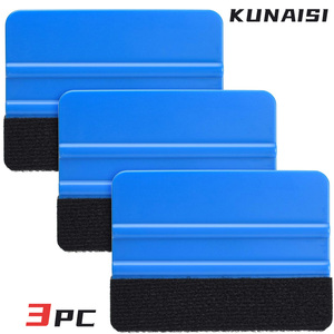 Kit d'installation de film teinté auto-cicatrisant KUNAISI pour vitres de voiture, outils de pose de vinyle, raclette en <span class=keywords><strong>feutre</strong></span>, couteau à lame de rasoir en acier inoxydable - Product Image 2