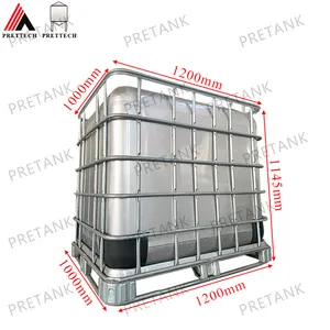 Factory direct sales high capacity Stainless Steel chemical ibc tons container For paint water detergent powder storage ibc tank