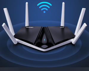 Bộ định tuyến wifi6 3000Mbps với 16 thiết bị tương thích WPS kích hoạt Bộ định tuyến công suất hệ thống Wi-Fi lưới - Product Image 1