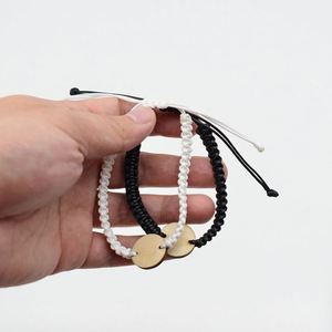 Hot Sale Braided <b>Rope</b> <b>Bracelet</b> Adjustable Women Braided <b>Bracelet</b> with Custom logo - Product Image 1
