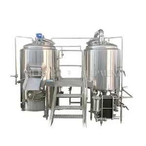 500L pilot beer brewing equipment with 2vessels brewhouse