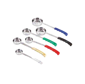 ส่วนที่มีรูพรุนและช้อนสแตนเลสด้ามยาว Maxfresh และตัวควบคุมส่วนที่เป็นของแข็งสําหรับการวัดและการเสิร์ฟ - Product Image 1