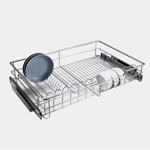 Panier de rangement à retrait latéral pour armoire de cuisine, accessoire pour meubles - Product Image 6