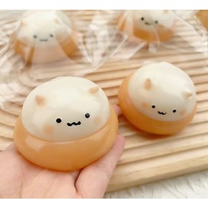 Juguete Antiestrés de Hamster de Castañas Daifuku Cremoso, Relleno de Agua, de Compresión y Expulsión, de Rebote Lento, Textura Similar a la de Slime de Alta Estética - Product Image 4