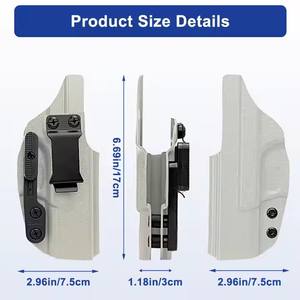 Rechtshandige Kydex Verbergen Tactische Pistool <span class=keywords><strong>Holster</strong></span> Flexibele Lederen Neopreen Riem <span class=keywords><strong>Holster</strong></span> Voor Rechtshandige Gebruikers - Product Image 2