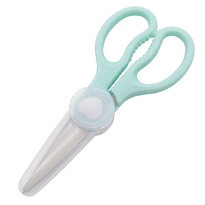 Baby Food Scissors Stainless Steel Tapered Type Bpa Free For 0-12 Months Kitchen Use - Product Image 1