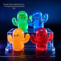 Jouet sensoriel anti-stress en caoutchouc souple personnalisé, pour TDAH, autisme, filles et garçons de 5 à 7 ans, Cactus en colère, Mini Cactus à presser