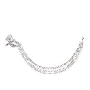 Colgante de ángel Cupido, cadena de metal de varias capas para botas Martin, decoraciones para zapatos de mujer, color blanco K - Product Image 5