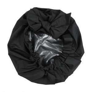 Gorros de Ducha de Satén Grandes, Reutilizables, Impermeables, de Doble Capa, Hechos a Mano y Personalizados para Mujer, con Lazos, para Todo Tipo de Cabello, Regalos - Product Image 3
