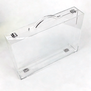 Boîte de rangement multi-usages en acrylique transparent de 4 mm d'épaisseur, lavable, <span class=keywords><strong>pour</strong></span> bijoux, outils, fournitures de bureau, animaux de compagnie et bricolage - Product Image 1