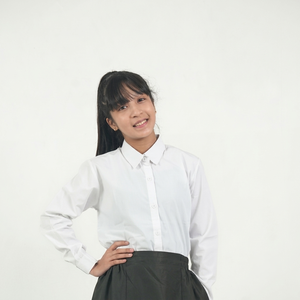 เสื้อนักเรียนเด็กผู้หญิงแขนยาวสีขาว ชุดนักเรียนแบบกระดุม ผ้าคอตตอนผสม รับผลิตตามแบบ OEM ODM ขายส่ง - Product Image 1
