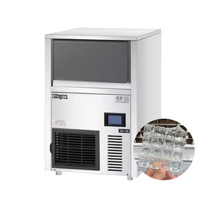 थोक स्टेनलेस स्टील छोटी बर्फ वेंडिंग मशीन 24 घंटे 36 किलो/45 किलोग्राम वर्ग बर्फ पानी के टैंक घरेलू उपयोग के साथ संचालित करने में आसान - Product Image 1