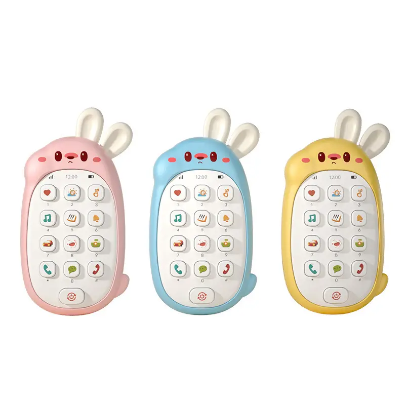 Children mobile phone toys can bite baby intelligence early education 0 - 3 years old analog music mobile phone toys