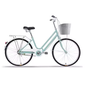 Vélo Classique Rétro Personnalisé pour Femmes à Vitesse Unique Vélo de Ville pour Femmes avec Panier pour Hommes de 26 Pouces - Product Image 2