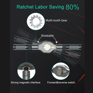 Rs1 24 in 1 Ratchet <b>Screwdriver</b> <b>Set</b> Magnetic <b>Bits</b> Household Wrench Driver Multi-Function Tool <b>Sets</b> 24 in 1 Tool <b>Sets</b> 24 in 1 24 - Product Image 2