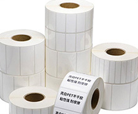 Autocollant adhésif en silicone blanc Étiquette d'expédition Fournisseur d'autocollants en papier thermique direct pour imprimante laser/jet d'encre