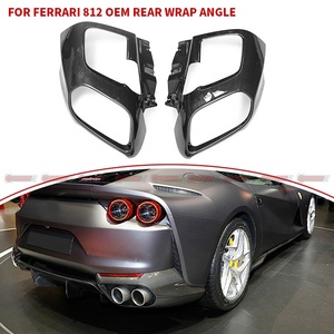 อะไหล่รถยนต์แบบ OEM รุ่นใหม่ล่าสุด คาร์บอนไฟเบอร์แห้ง สำหรับตกแต่งมุมกันชนหลังรถยนต์ Ferrari 812 GTS - Product Image 1