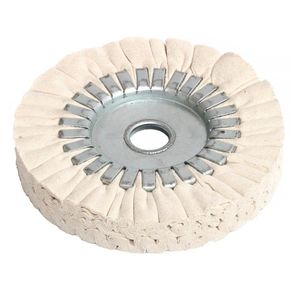 Rueda pulidora de vías respiratorias de algodón de 6 "150*22 Mm rueda de pulido de tela cosida en espiral de algodón de alta resistencia para el cuidado del coche - Product Image 4