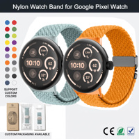 Bracelet de montre en nylon élastique personnalisé 41 mm 45 mm pour Google Pixel Watch 4 3 2, bande réglable sans couture en tissu pour femmes