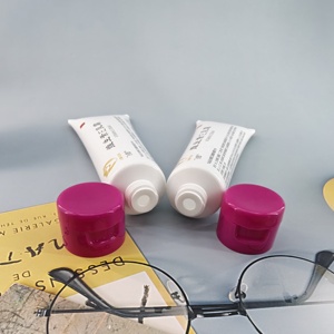 Tube souple rond en PE blanc personnalisé de 50g avec bouchon à clapet orienté D30mm pour emballage de crème ou d'onguent à la vitamine E - Product Image 6