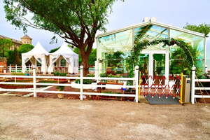 2025 vente chaude PVC noir cadre en aluminium grande tente <span class=keywords><strong>chapiteau</strong></span> de mariage en plein air luxe cérémonie Atrium tente pour vente de fête - Product Image 4