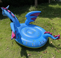 Equipo deportivo de PVC para el agua, juguete inflable con forma de Animal, regalo de cumpleaños