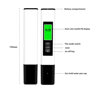 Medidor de Calidad de Agua 3 en 1 con Retroiluminación Dual, Portátil, Tipo Pluma, TDS, con Monitor de Temperatura, Personalizable, Stock de Fábrica - Product Image 4
