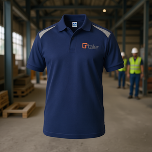 เสื้อโปโลแขนสั้นแบบปกติ สีกรมท่า ไซส์ S ทรงพอดีตัว สำหรับใส่ทำงาน - Product Image 3