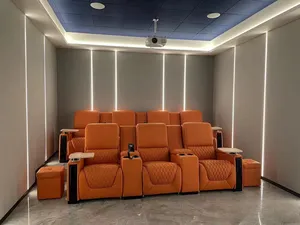 Custom Home Theater Sofa Lederen Ligstoel Theater Power Vip Stoelen Elektrische Fauteuil Stoel