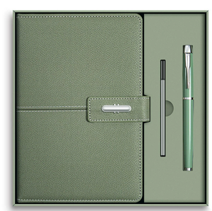 Promotional A5 Stationery <b>Set</b> with Leather Cover <b>Notebook</b> Journal and Pen Gift <b>Set</b> - Product Image 1