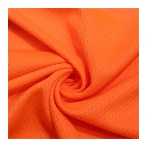 Tissu de fabrication de polo, 100% polyester, en maille œil d'oiseau, vente en gros, livraison gratuite, or