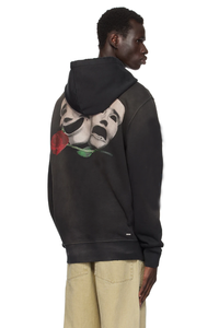 Felpa con cappuccio <span class=keywords><strong>vintage</strong></span> di lusso Ami Ri MX1: logo iconico effetto screpolato e dettagli artigianali – Un capo essenziale della moda contemporanea - Product Image 2