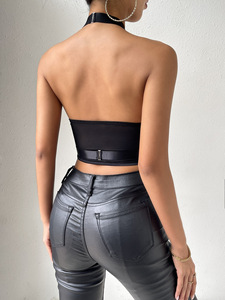 <span class=keywords><strong>Pizzo</strong></span> Sexy con ombelico a vista <span class=keywords><strong>e</strong></span> schiena alla moda Slim Fit appeso al collo - Product Image 5