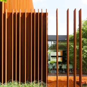 Corten 강철 울타리 강력하고 내구성 맞춤형 Corten 강철 울타리