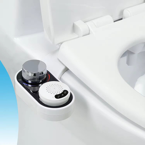 WC intelligent avec commande par application, chasse d'eau à jet siphonique, fonction musicale, siège chauffant et <span class=keywords><strong>bidet</strong></span> électrique intégré - Product Image 2
