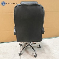 Chaise de bureau ergonomique avec design contemporain de style exécutif en cuir durable pour la longévité