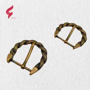 Lihui Hardware Wholesale Manufacturers Custom Snake Shape Logo Women Man 3d Bulk Belt Buckle For Man