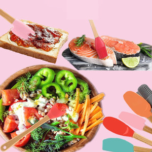 Ustensiles de cuisine en silicone miniatures résistants à la chaleur, ensemble de spatules de cuisine de qualité alimentaire pour enfants, vente chaude de Pâques - Product Image 5
