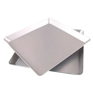 Анодированный квадратный алюминиевый перфорированный поддон для пиццы от 8 до 16 дюймов