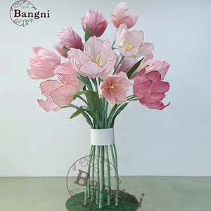 Nhân Tạo Khổng Lồ Hoa Trang Trí Handmade Hoa Tulip Hoa Đối Với Trang Chủ Cửa Hàng Cửa Sổ Trang Trí Đám Cưới - Product Image 2