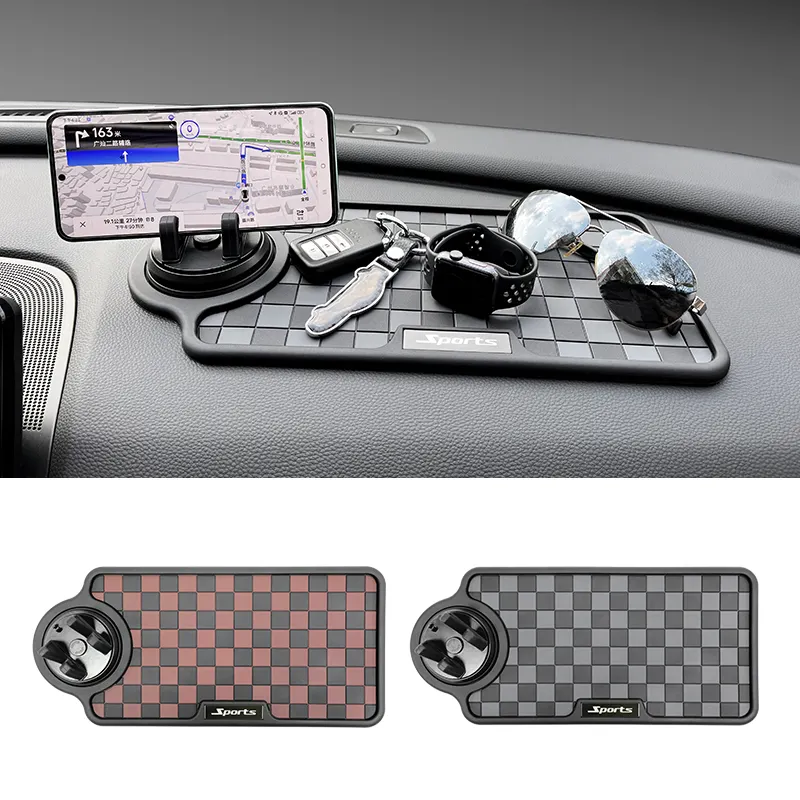 Nouveauté universel 360 degrés rotatif voiture support pour téléphone voiture tableau de bord accessoires Pvc tableau de bord voiture antidérapant Pad